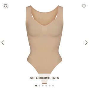 SKIMS Scoop Neck Thong Bodysuit— seamless sculpt